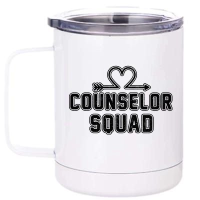 Counselor Squad Heart 12 oz Stainless Steel Tumbler Cup