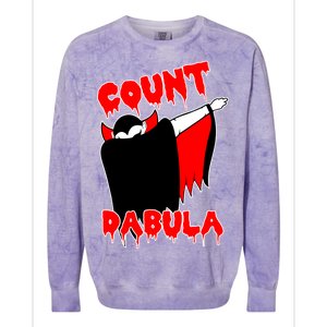 Count Dabula Bloody Vampire Halloween Colorblast Crewneck Sweatshirt