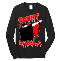 Count Dabula Bloody Vampire Halloween Long Sleeve Shirt