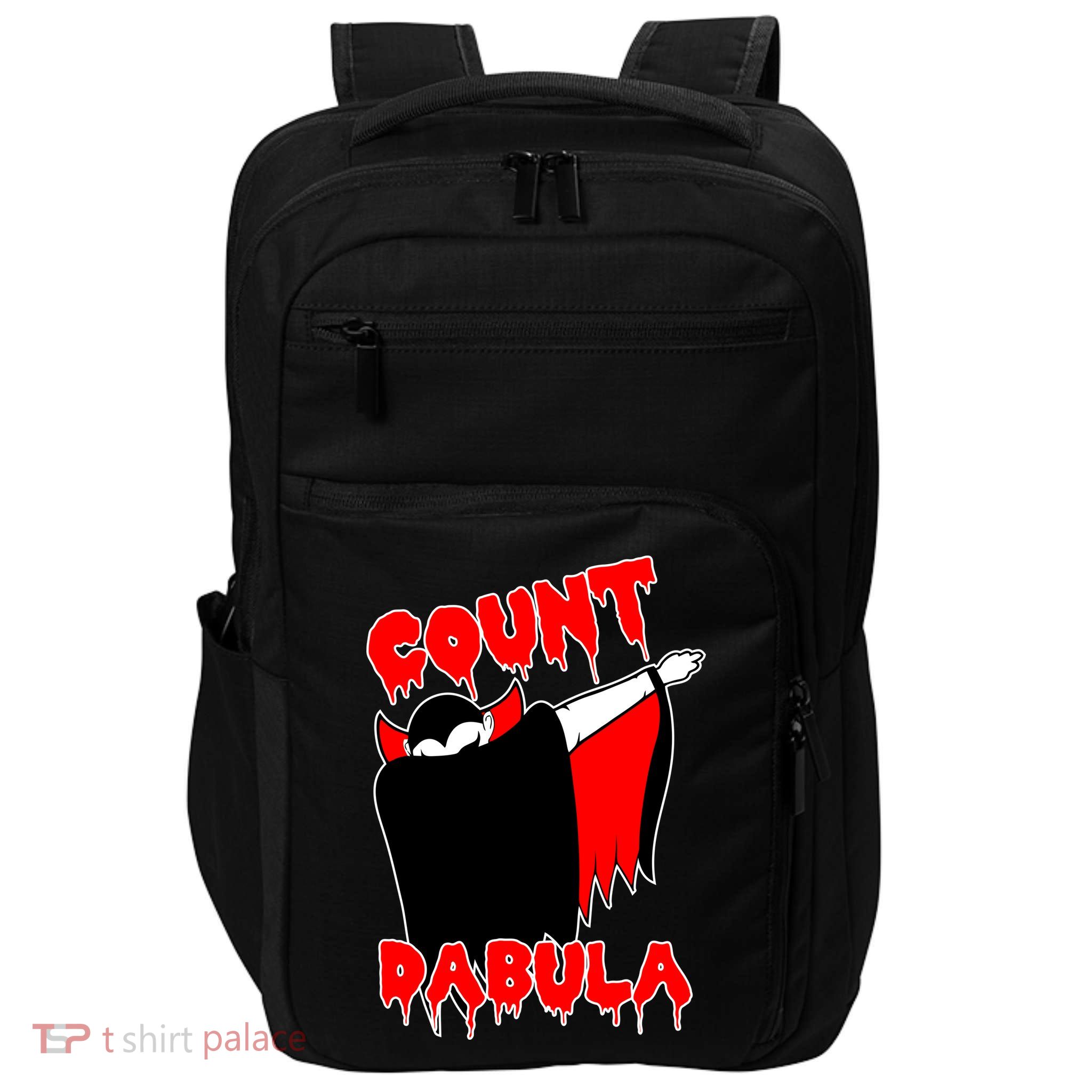 Count Dabula Bloody Vampire Halloween Impact Tech Backpack