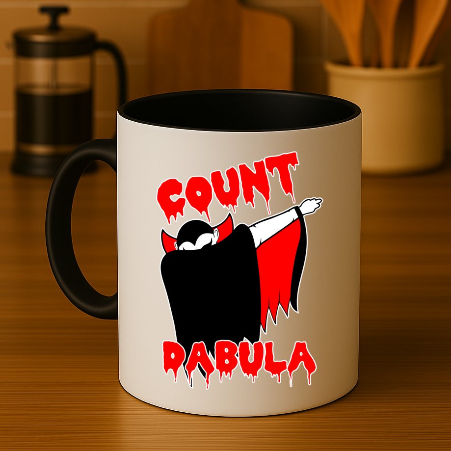 Count Dabula Bloody Vampire Halloween Mug