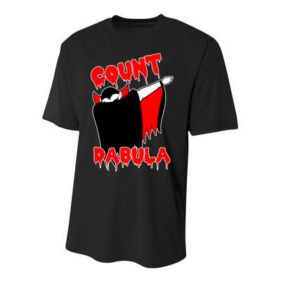 Count Dabula Bloody Vampire Halloween Youth Performance Sprint T-Shirt