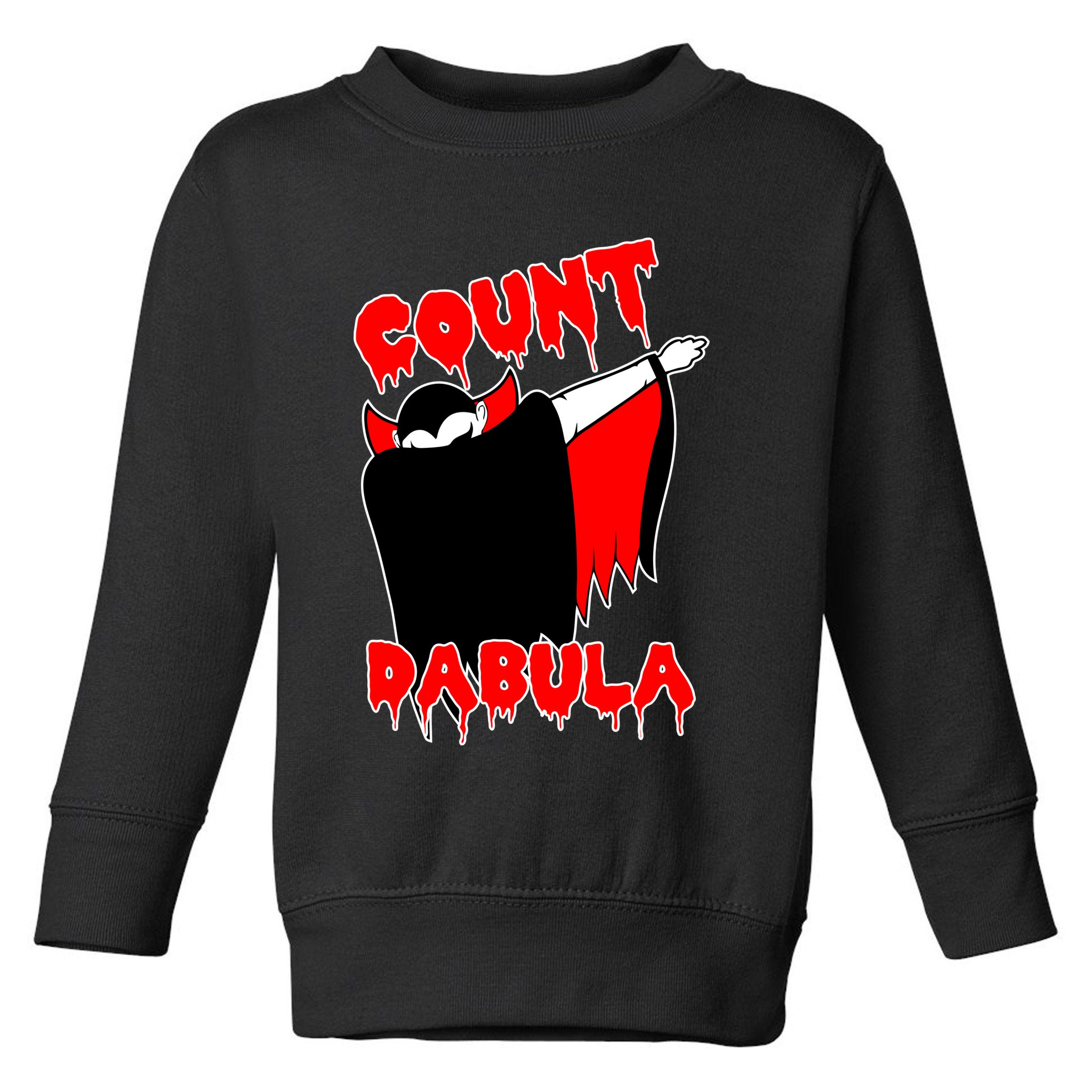 Count Dabula Bloody Vampire Halloween Toddler Sweatshirt