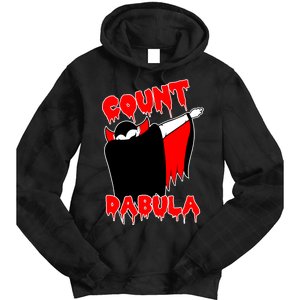 Count Dabula Bloody Vampire Halloween Tie Dye Hoodie