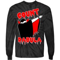 Count Dabula Bloody Vampire Halloween Tie-Dye Long Sleeve Shirt