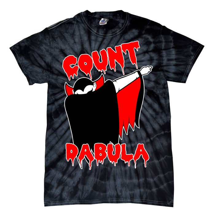 Count Dabula Bloody Vampire Halloween Tie-Dye T-Shirt