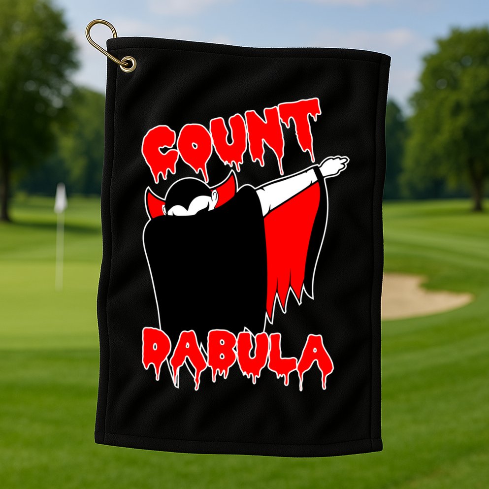 Count Dabula Bloody Vampire Halloween Golf Towel