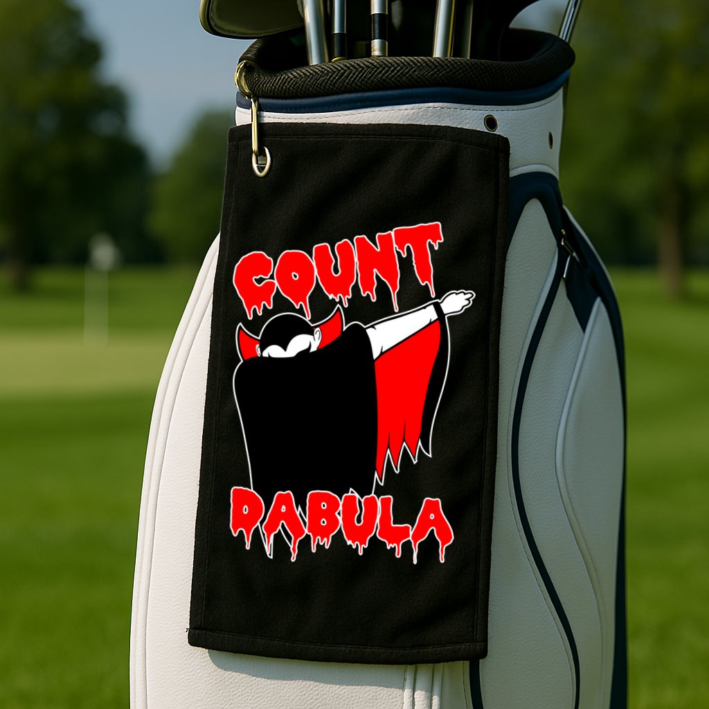Count Dabula Bloody Vampire Halloween Golf Towel