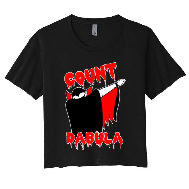 Count Dabula Bloody Vampire Halloween Crop Top