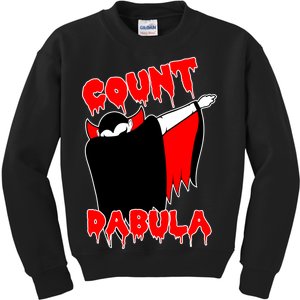 Count Dabula Bloody Vampire Halloween Kids Sweatshirt