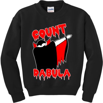 Count Dabula Bloody Vampire Halloween Kids Sweatshirt
