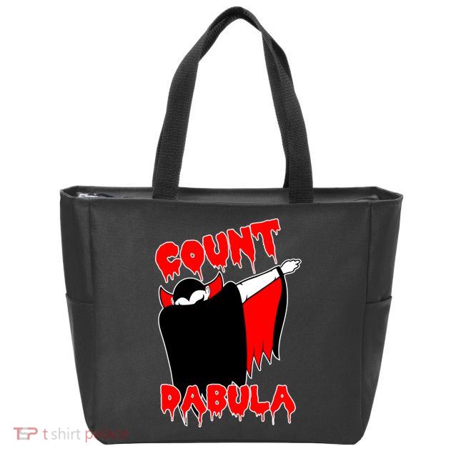 Count Dabula Bloody Vampire Halloween Zip Tote Bag