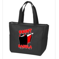 Count Dabula Bloody Vampire Halloween Zip Tote Bag