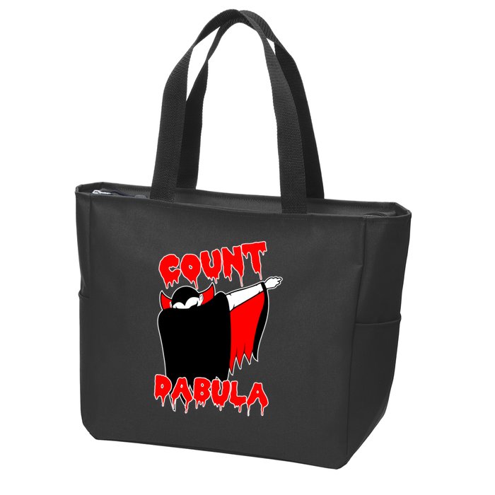 Count Dabula Bloody Vampire Halloween Zip Tote Bag