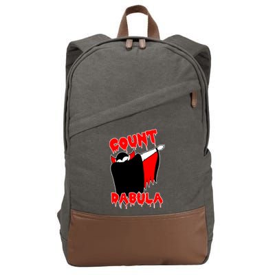 Count Dabula Bloody Vampire Halloween Cotton Canvas Backpack
