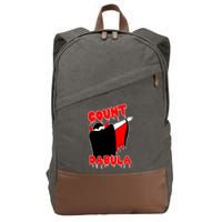 Count Dabula Bloody Vampire Halloween Cotton Canvas Backpack