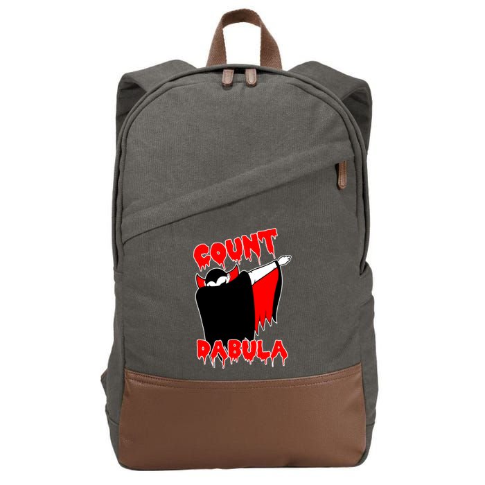 Count Dabula Bloody Vampire Halloween Cotton Canvas Backpack