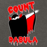 Count Dabula Bloody Vampire Halloween Cotton Canvas Backpack