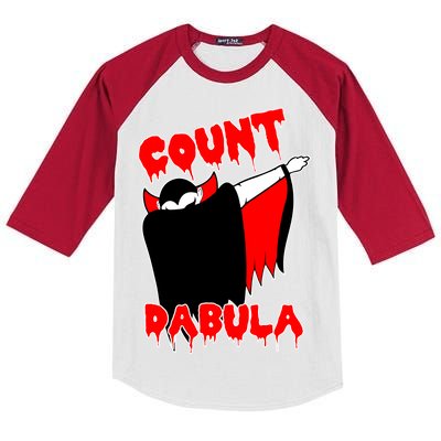 Count Dabula Bloody Vampire Halloween Kids Colorblock Raglan Jersey