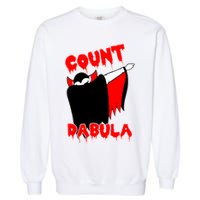 Count Dabula Bloody Vampire Halloween Garment-Dyed Sweatshirt