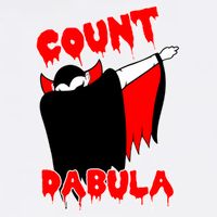 Count Dabula Bloody Vampire Halloween Garment-Dyed Sweatshirt