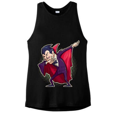 Count Dabula Dabbing Halloween Ladies PosiCharge Tri-Blend Wicking Tank