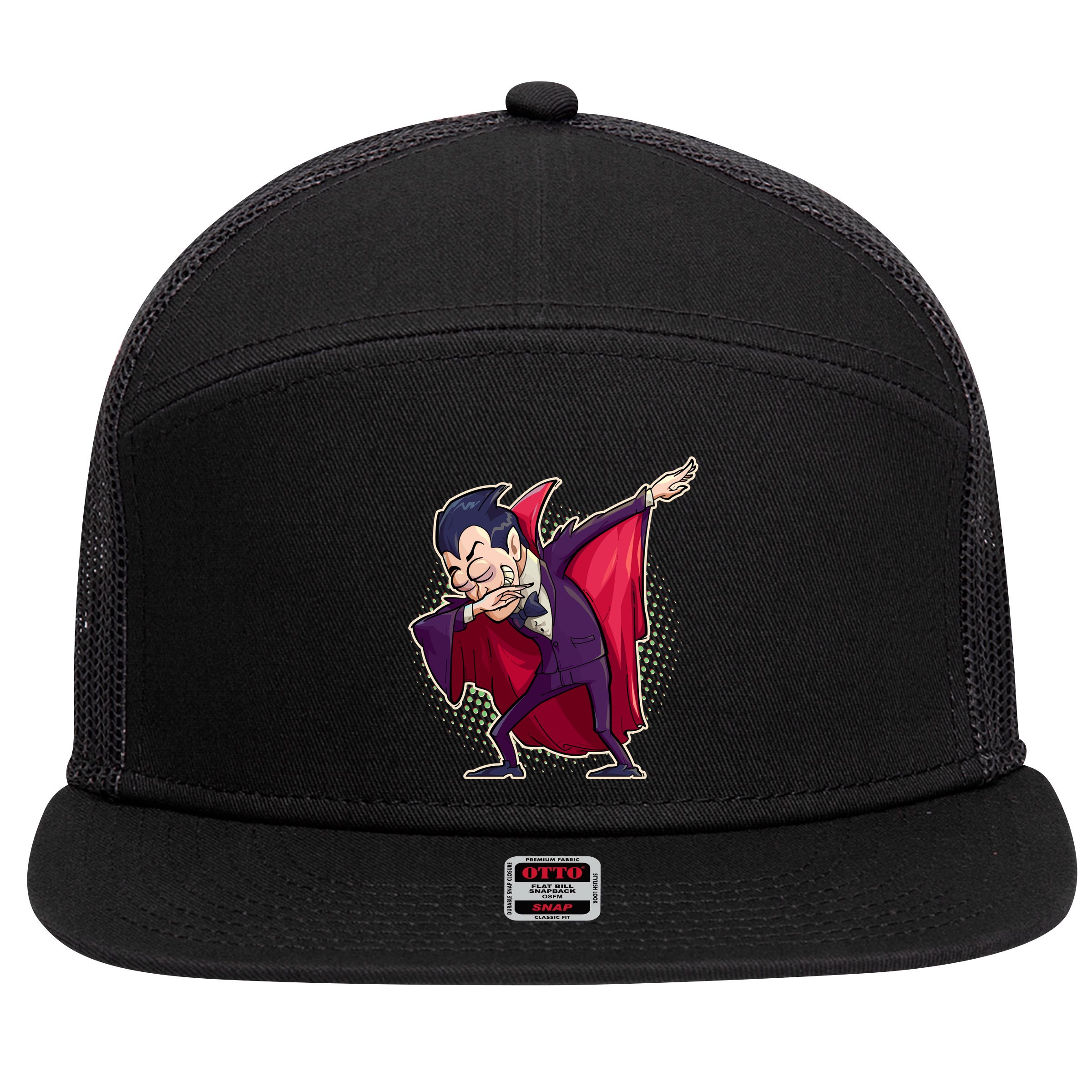 Count Dabula Dabbing Halloween 7 Panel Mesh Trucker Snapback Hat