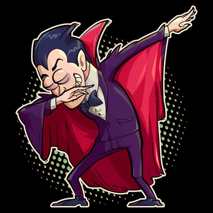 Count Dabula Dabbing Halloween Button