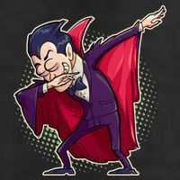Count Dabula Dabbing Halloween Adult Drive Performance Visor