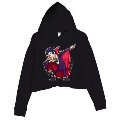 Count Dabula Dabbing Halloween Crop Fleece Hoodie
