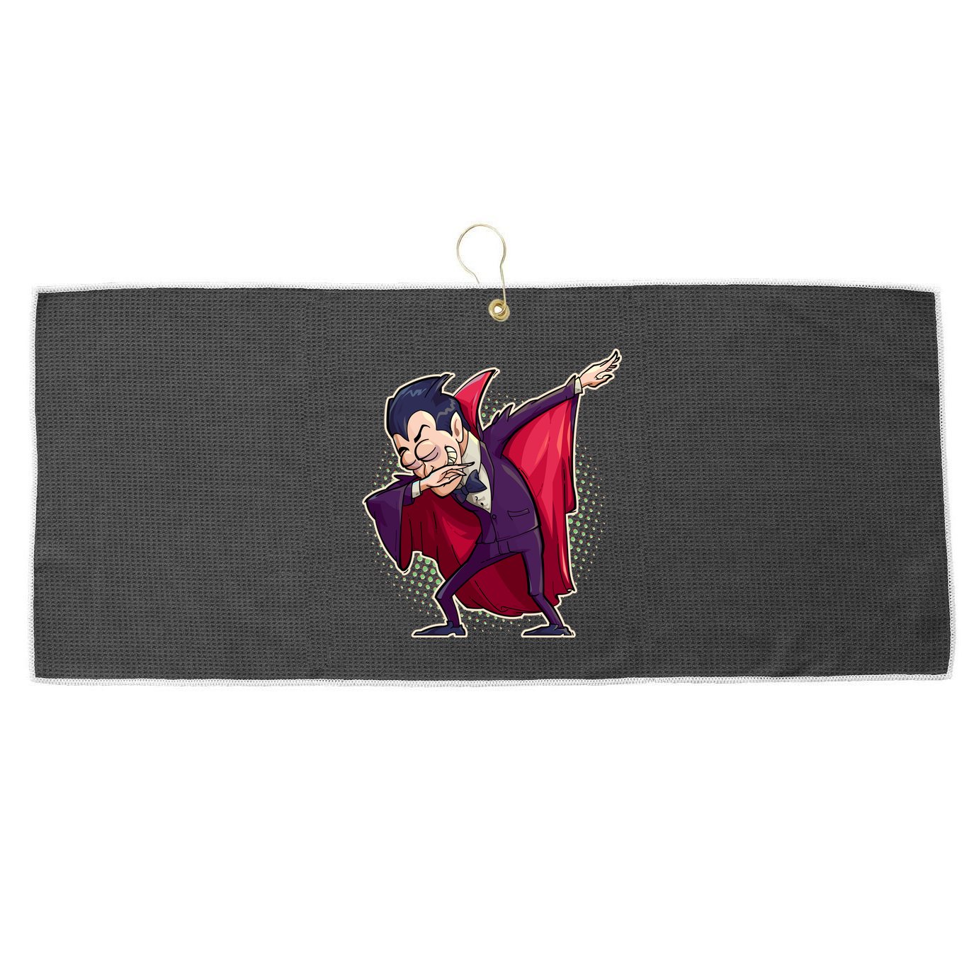 Count Dabula Dabbing Halloween Large Microfiber Waffle Golf Towel