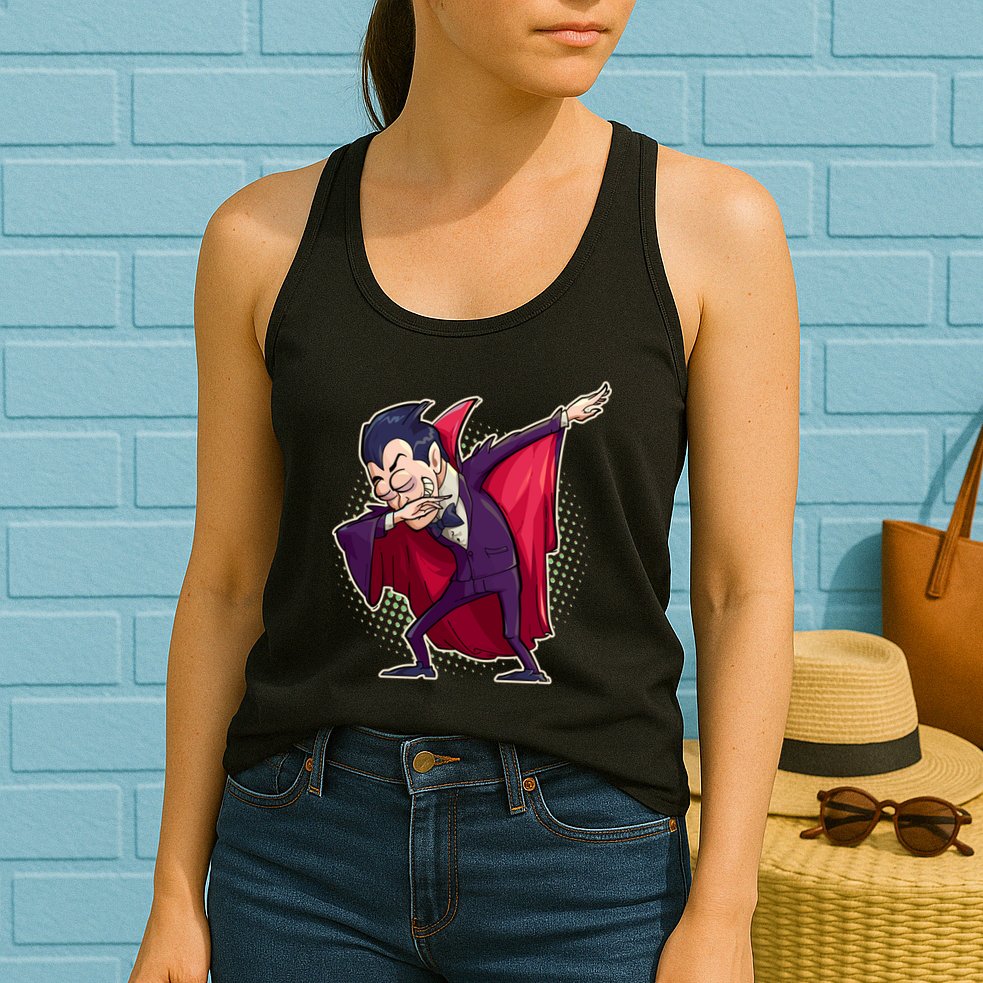 Count Dabula Dabbing Halloween Womens Tank Top