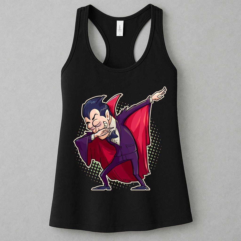 Count Dabula Dabbing Halloween Womens Tank Top