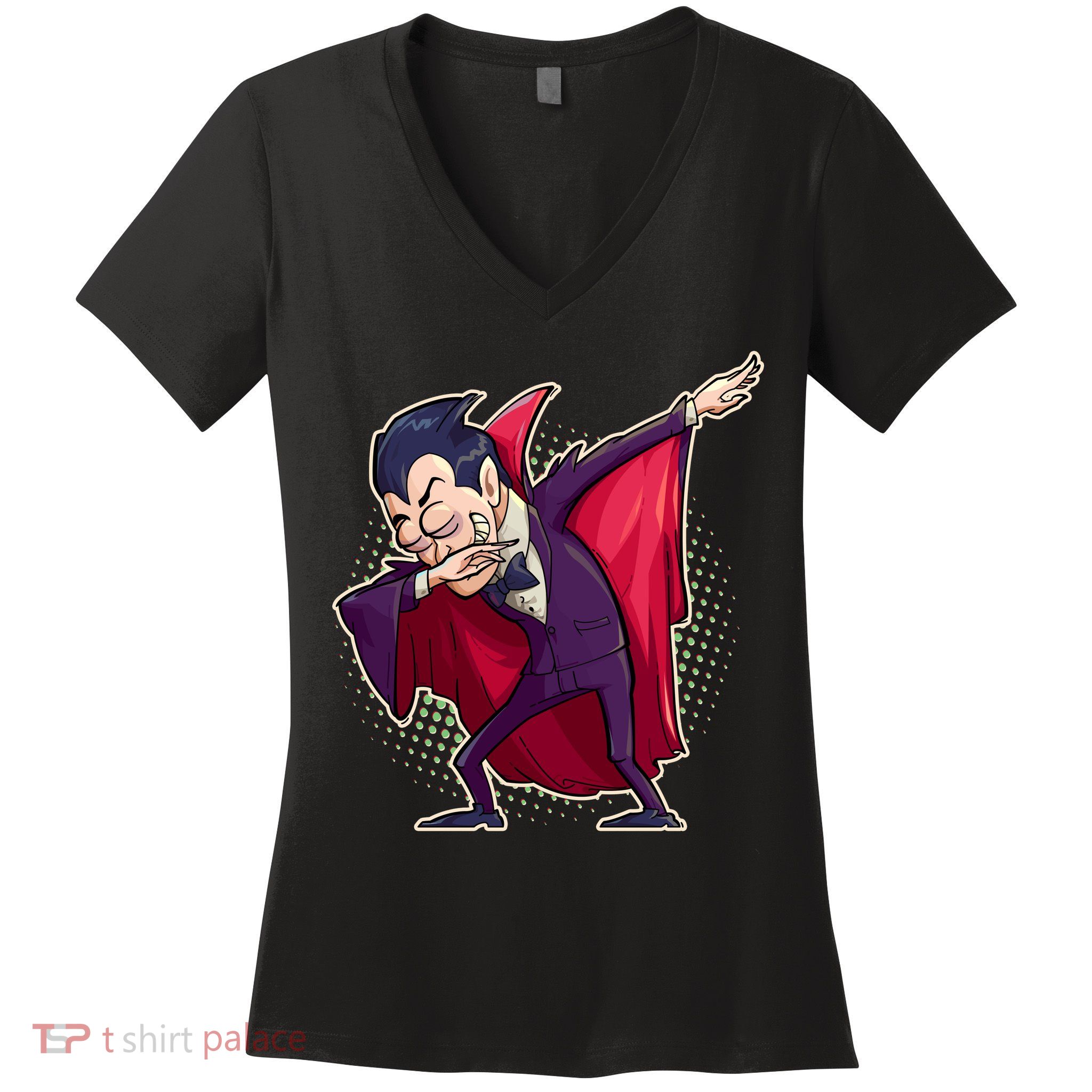 Count Dabula Dabbing Halloween Women's V-Neck T-Shirt