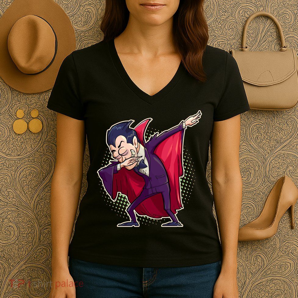Count Dabula Dabbing Halloween Women's V-Neck T-Shirt
