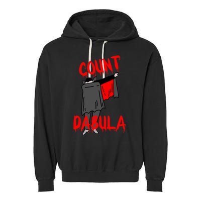 Count Dabula Dabbing Vampire Halloween Garment-Dyed Fleece Hoodie