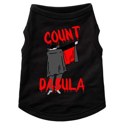 Count Dabula Dabbing Vampire Halloween Doggie Tank