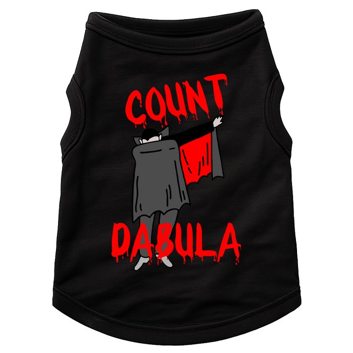Count Dabula Dabbing Vampire Halloween Doggie Tank
