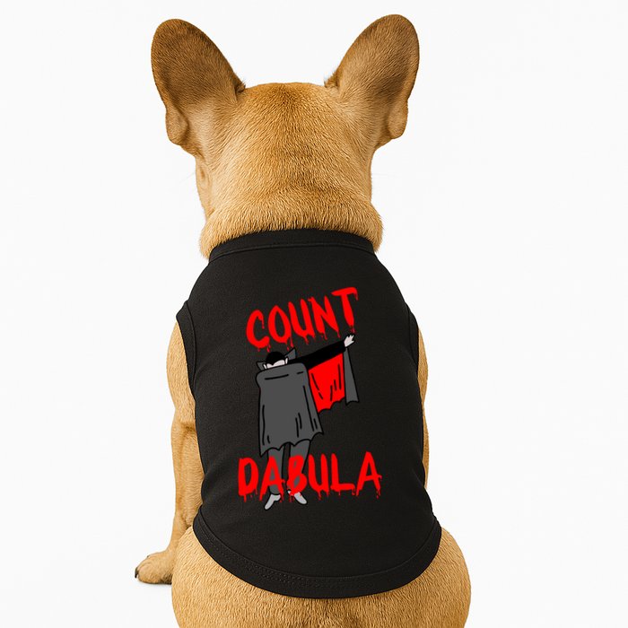 Count Dabula Dabbing Vampire Halloween Doggie Tank
