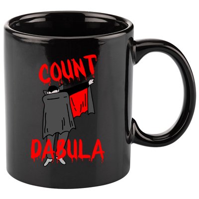 Count Dabula Dabbing Vampire Halloween 11oz C Handle Ceramic Mug