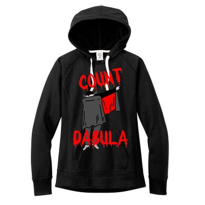 Count Dabula Dabbing Vampire Halloween Women's Fleece Hoodie