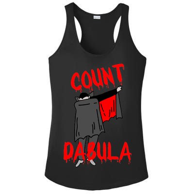 Count Dabula Dabbing Vampire Halloween Ladies PosiCharge Competitor Racerback Tank