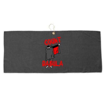 Count Dabula Dabbing Vampire Halloween Large Microfiber Waffle Golf Towel