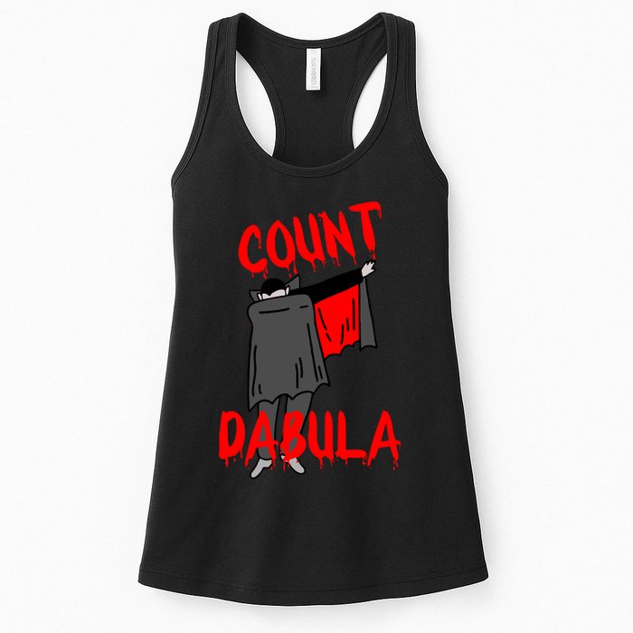Count Dabula Dabbing Vampire Halloween Womens Tank Top
