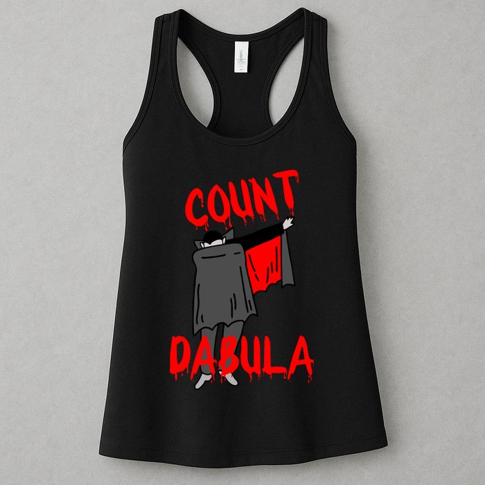 Count Dabula Dabbing Vampire Halloween Womens Tank Top