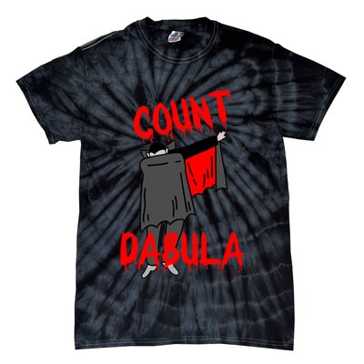 Count Dabula Dabbing Vampire Halloween Tie-Dye T-Shirt