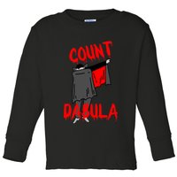 Count Dabula Dabbing Vampire Halloween Toddler Long Sleeve Shirt