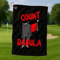 Count Dabula Dabbing Vampire Halloween Golf Towel