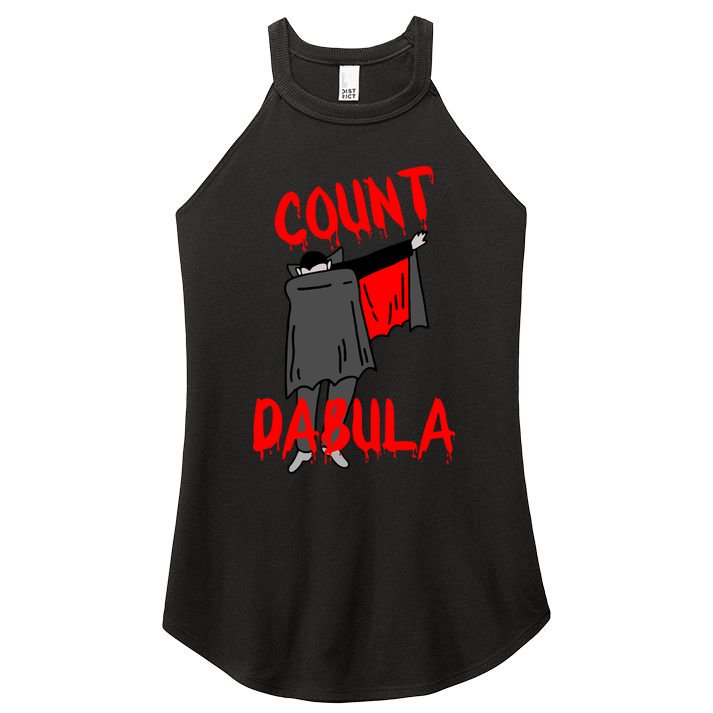Count Dabula Dabbing Vampire Halloween Women's Perfect Tri Rocker Tank