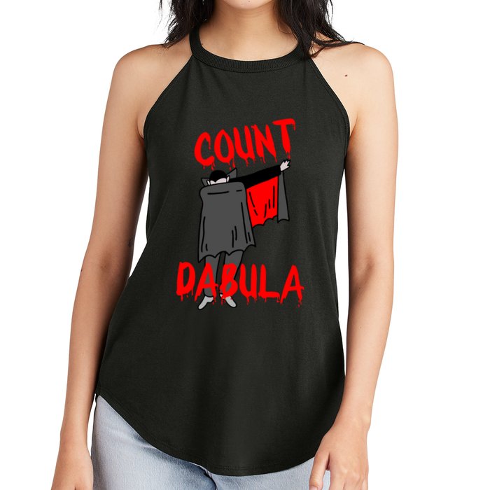 Count Dabula Dabbing Vampire Halloween Women's Perfect Tri Rocker Tank